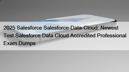 2025 Salesforce Salesforce-Data-Cloud: Newest Test Salesforce Data Cloud ...